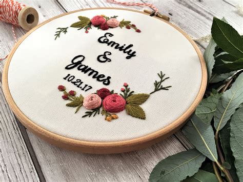 Customized Embroidery Hoop Art