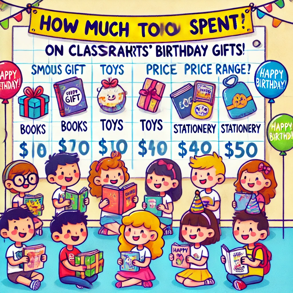 how much to spend on classmates birthday gifts1724712240