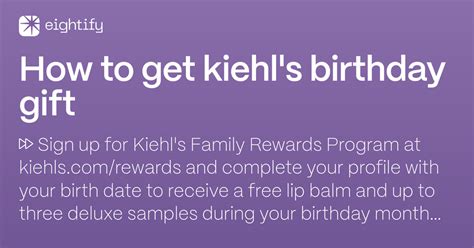 how to redeem kiehl039s birthday gift1724406153